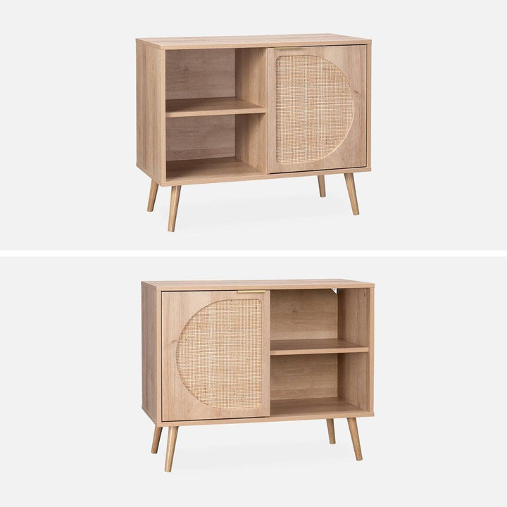 Buffet Rangement Bois Cannage | Designix - 3333    - https://designix.fr/