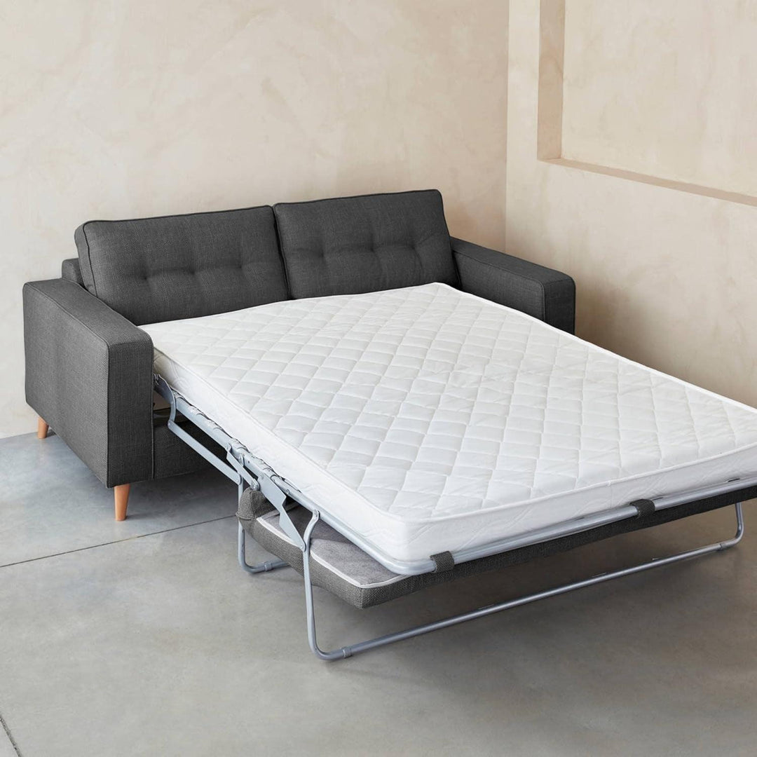 Alice'S Home - Canapé Lit 3 Places Anthracite Avec Matelas 12Cm D'Épaisseur. Fabriqué En France | Designix -     - https://designix.fr/