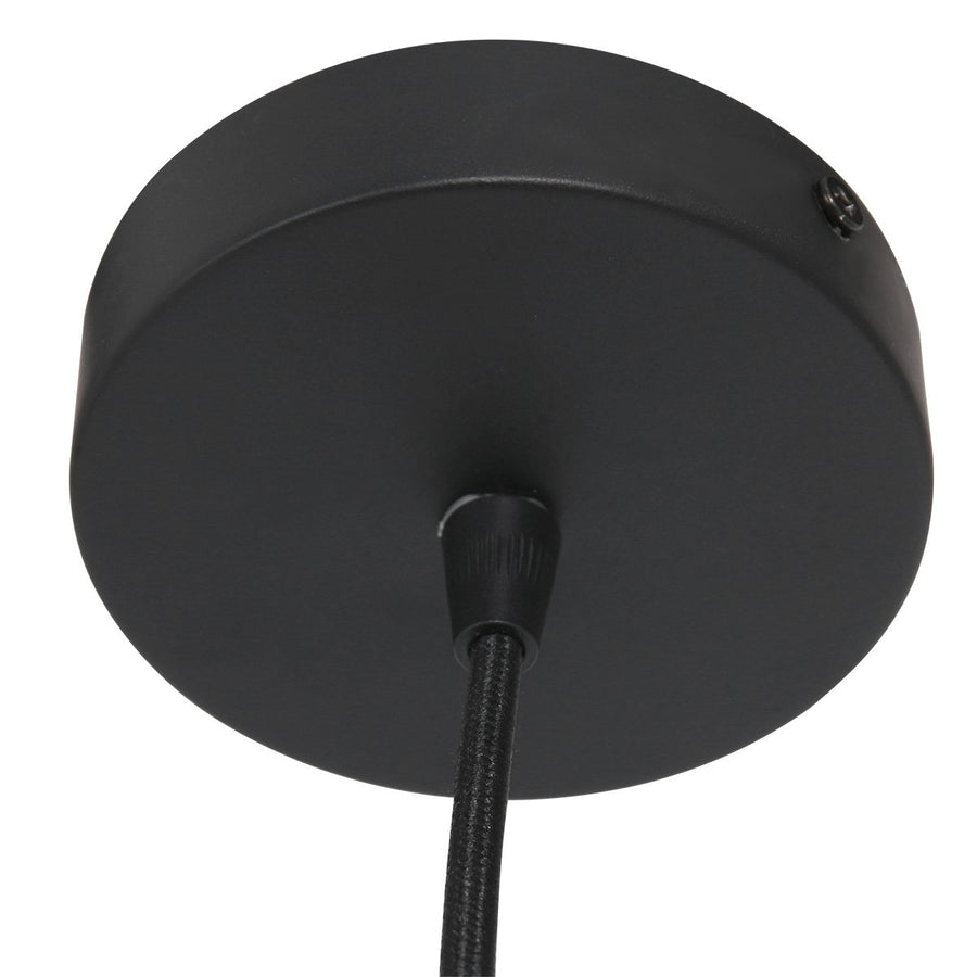 Suspension corde naturelle soucoupe Ø 40 cm, abat-jour tressé | Ropéa