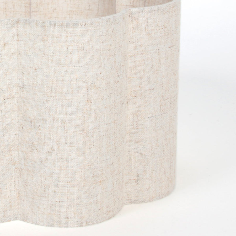 Lampadaire FloraWave bronze, abat-jour crème clair Ø30 cm, réf. 4960BR