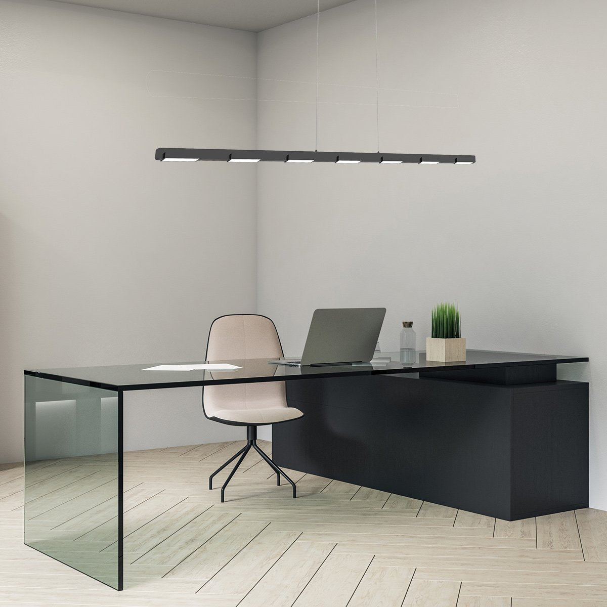 Suspension luminaire Bloc noir