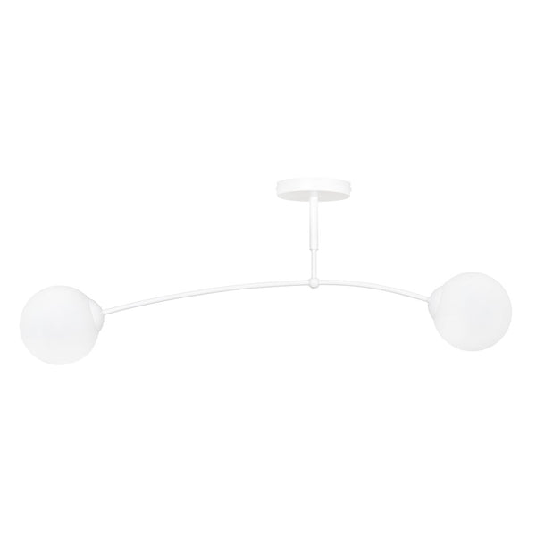 Suspension Pregos 2 lumières blanche