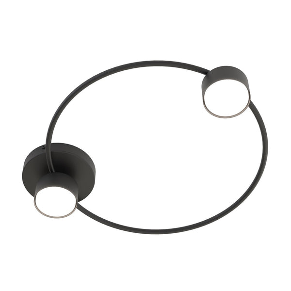 Plafonnier Lucio 2 lumières noir