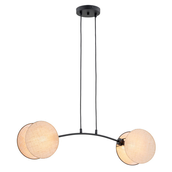 Suspension Motif 2 lumières, naturel