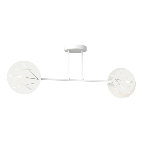 Plafonnier Frick 2 lumières blanc