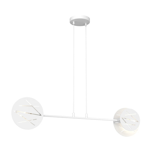 Suspension Xotic 2 lumières blanche