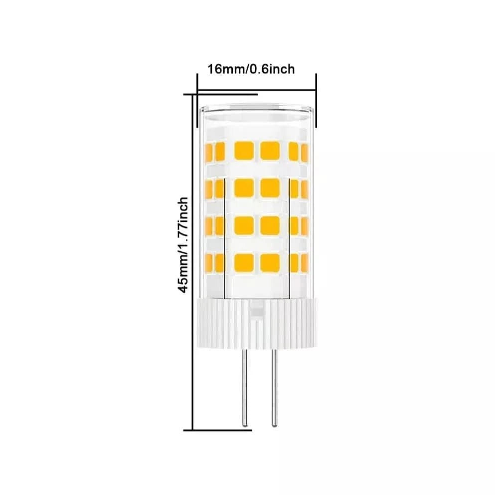 2 Ampoules LED G4 Puissante Blanc Chaud | Chaleur Lumineuse - Designix Ampoules LED Blanc Chaud 2700K 3W 33 LEDS