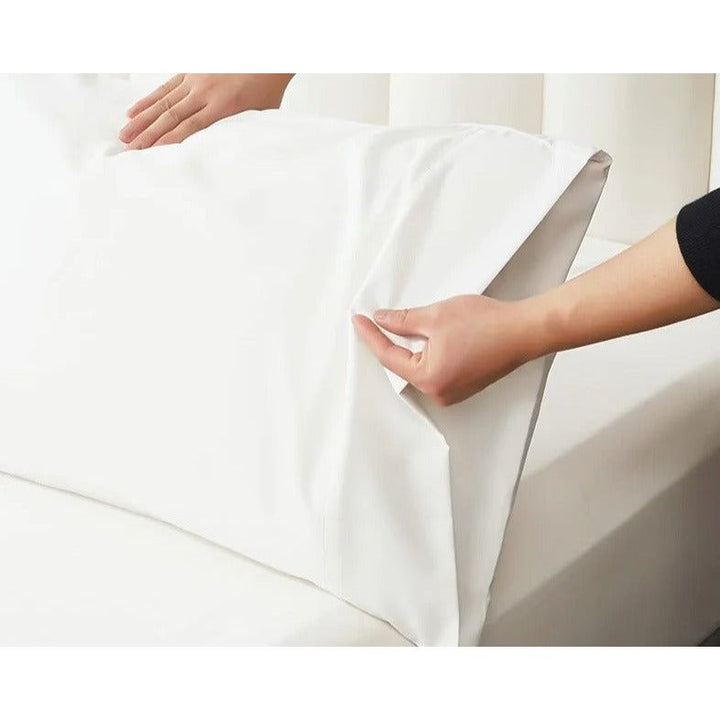 2 Taies d'Oreiller Coton | Pure - Designix Taies d'oreiller Blanc 2 pièces 51x71cm