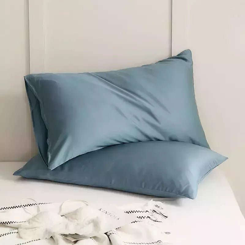 2 Taies d'Oreiller Coton | Pure - Designix Taies d'oreiller Bleu 2 pièces 51x71cm