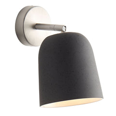 Applique murale Clavio en céramique, gris, hauteur 17 cm