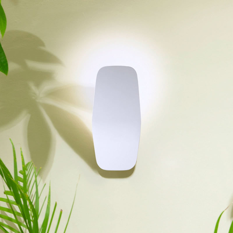 Applique murale LED Ashiya en aluminium, blanc mat, hauteur 27 cm