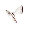 Applique murale Bassano en céramique, marron et blanc, Ø 22 cm