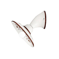 Applique murale Bassano en céramique, marron et blanc, Ø 22 cm