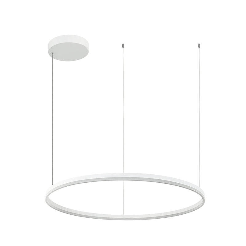 Second angle du luminaire, montrant l'épaisseur de l'anneau et ses fixations