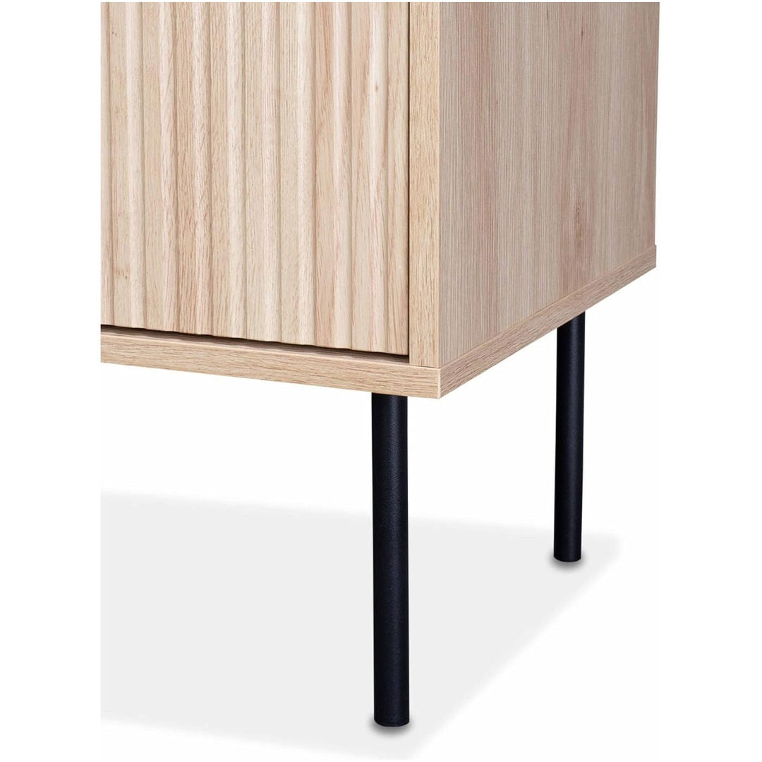 Meuble TV Bois Rainuré | Designix - 3333    - https://designix.fr/