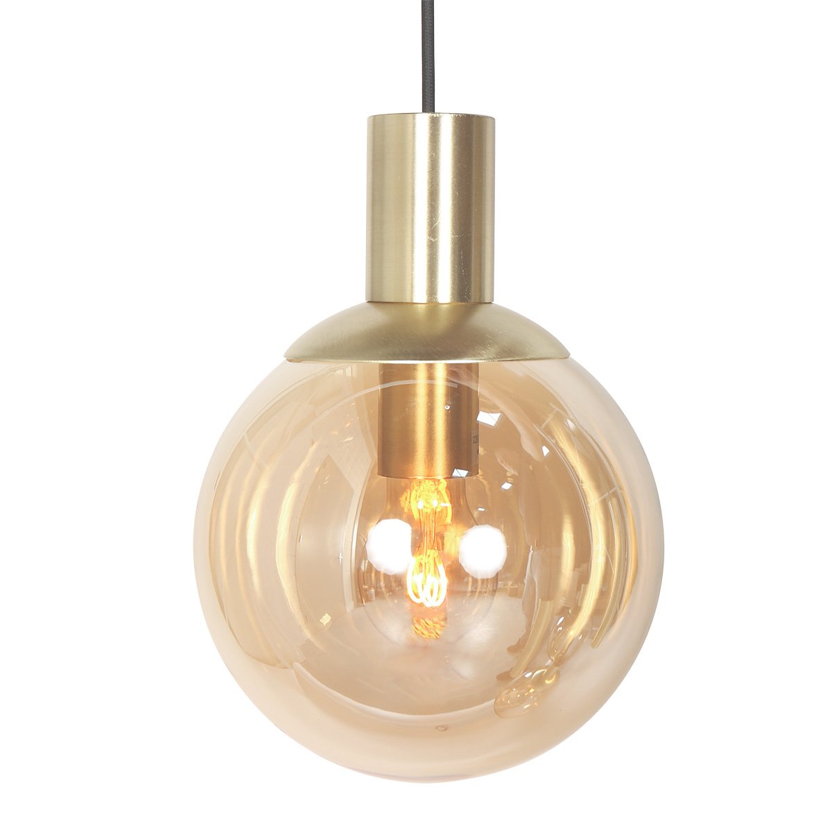 Suspension luminaire Bollique doré