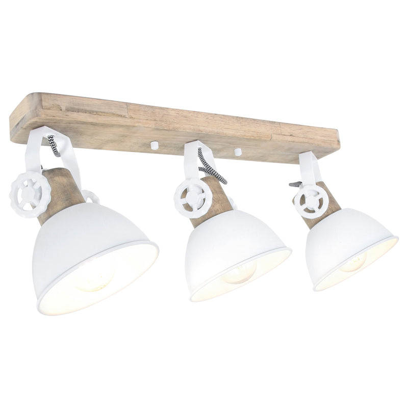 Plafonnier Industriel Blanc 3 Lumières