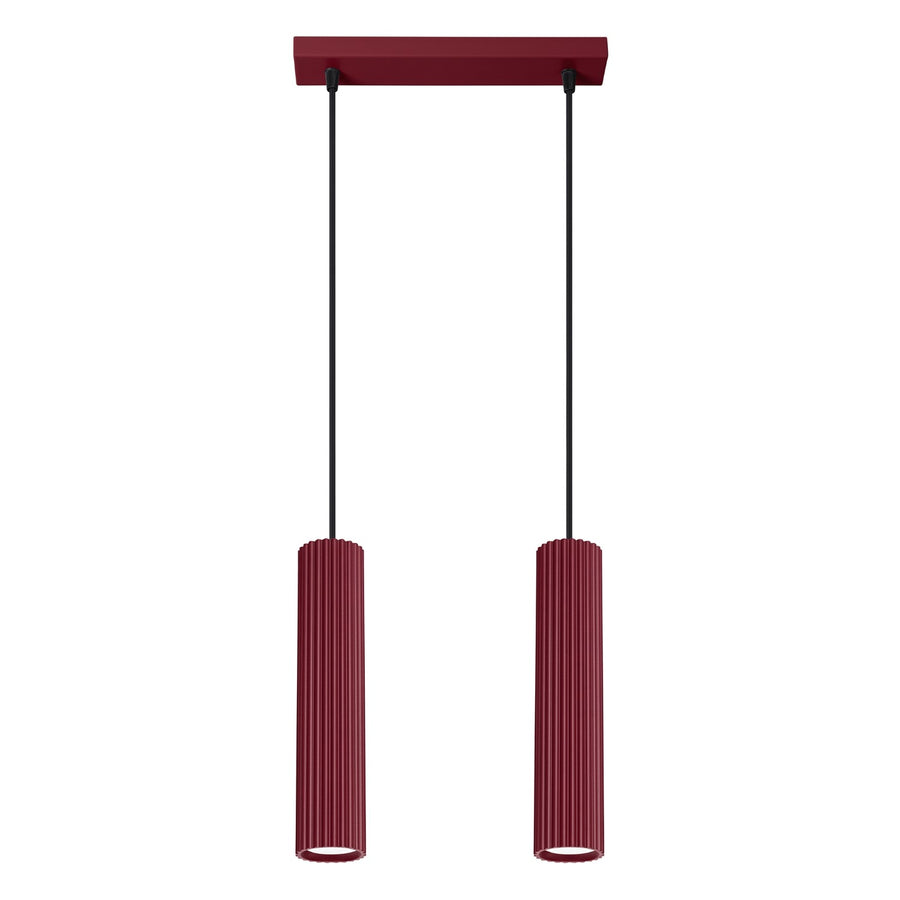 Lampe suspendue KARBON 2 Bordeaux
