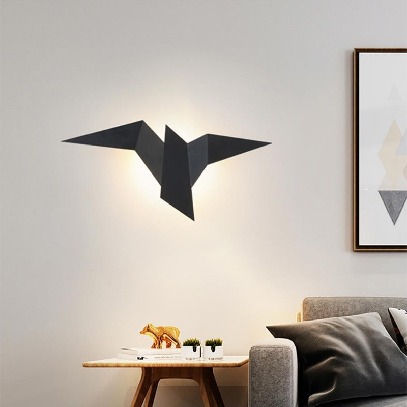 applique-murale-oiseau | Designix - Applique Murale Noir - https://designix.fr