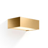 Applique murale LED Box en laiton, doré mat, hauteur 5 cm, IP44, 2700 K, 18,4 W