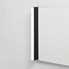 Applique murale LED Slat en aluminium, noir, hauteur 60 cm, IP44