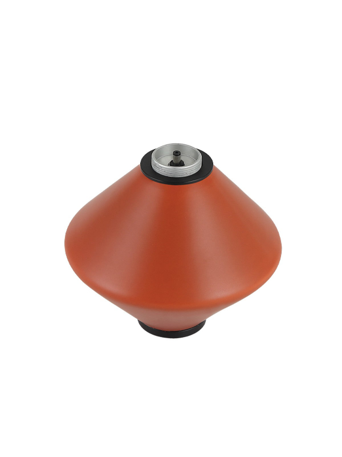 Produit seul vu de dessus, filetage métallique et raccord noir du module terracotta
