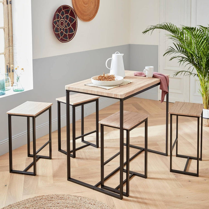 "Table Haute Encachée Industrielle" | Designix - 3333    - https://designix.fr/