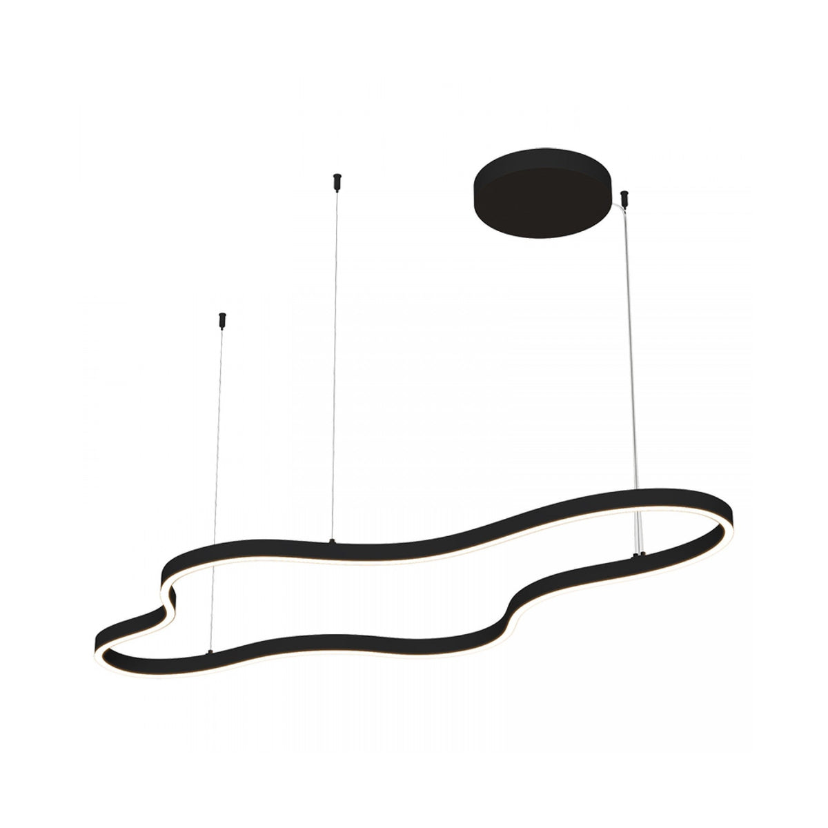 Photo produit sur fond blanc, forme libre ondulante et dôme de plafond