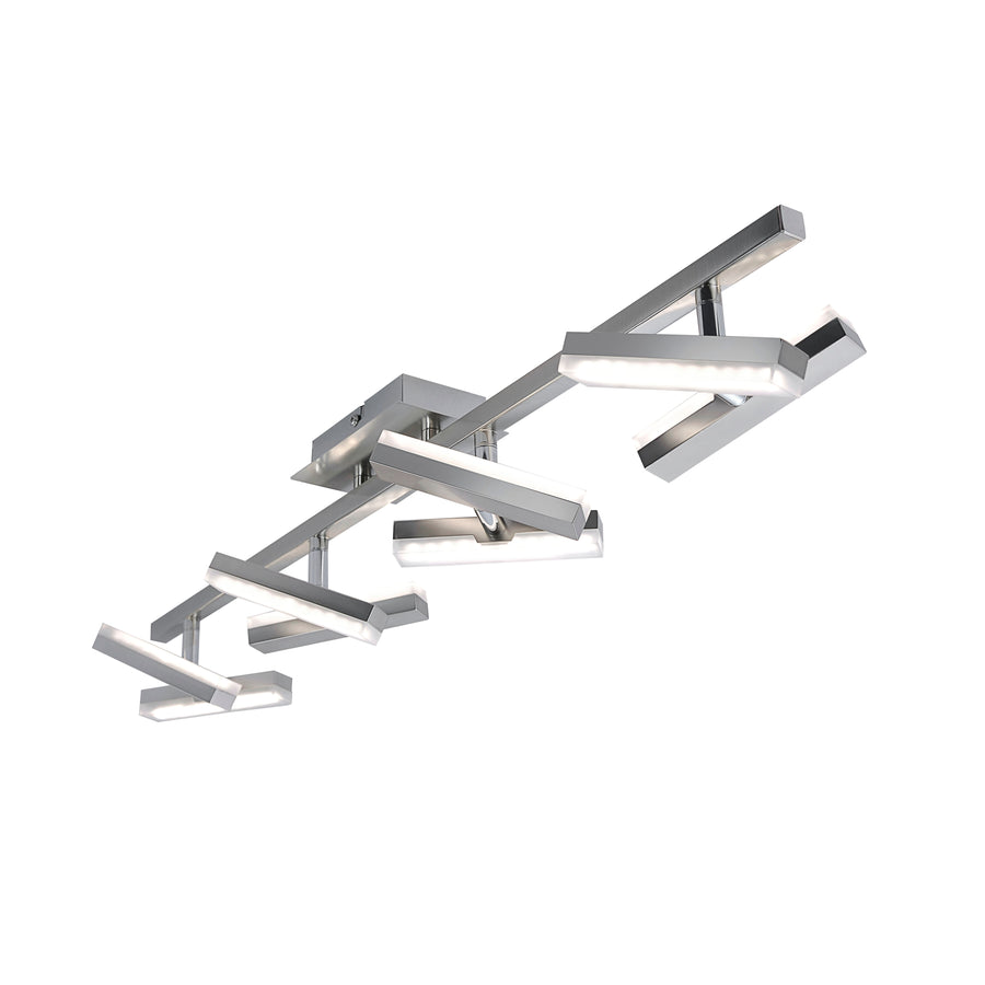 Plafonnier Rico acier, H 14,5 cm