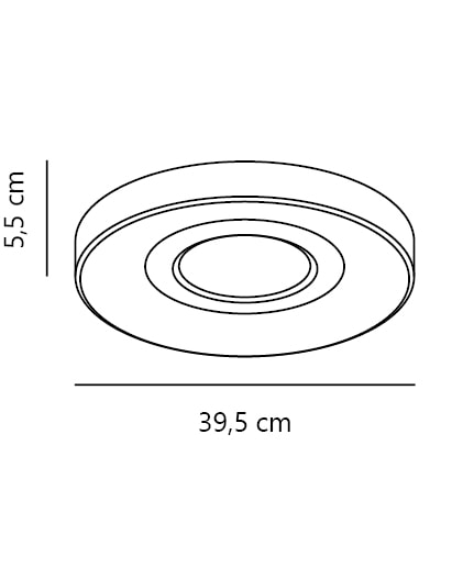 Plafonnier LED Halyna blanc