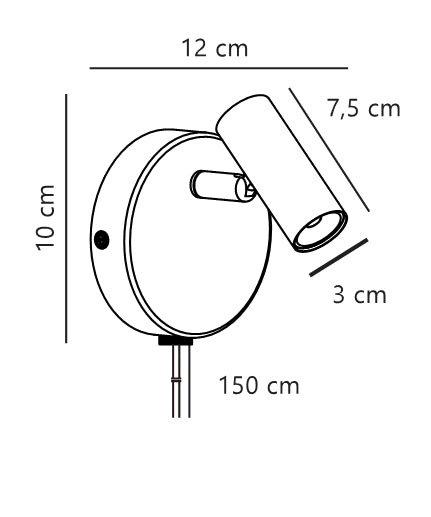 Applique murale LED Omari Round