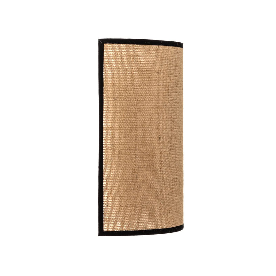Applique murale Jute&black en tissu, brun et noir, hauteur 24 cm