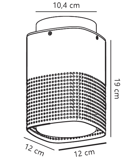 Plafonnier extérieur Sidara, IP54