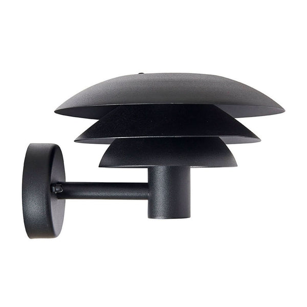 Applique d'extérieur DL20, noir, hauteur 15 cm, IP44