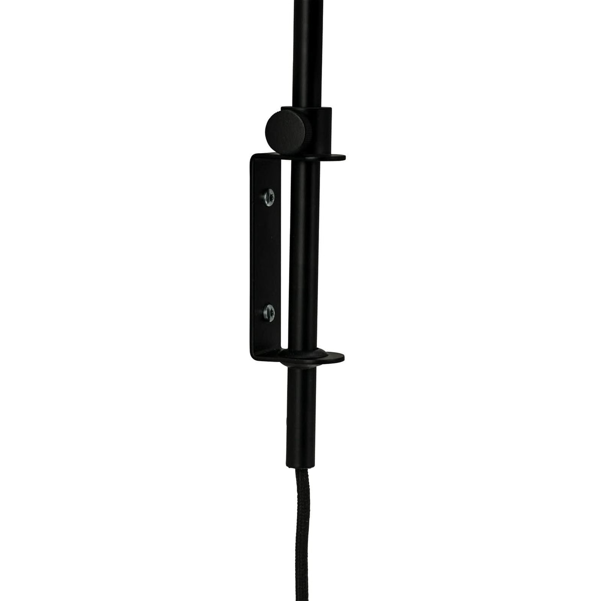Applique murale Easton en métal, noir, hauteur 43 cm