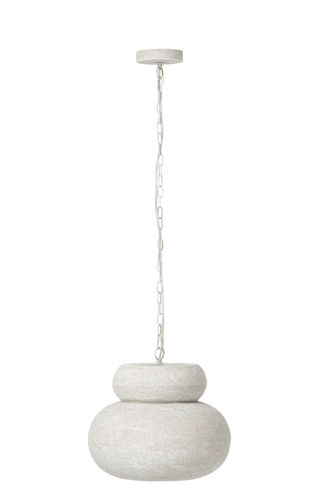 Suspension ronde en fer blanc, petit modèle