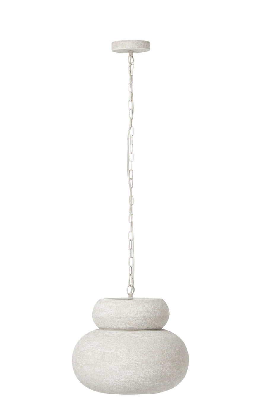 Suspension ronde en fer blanc, petit modèle
