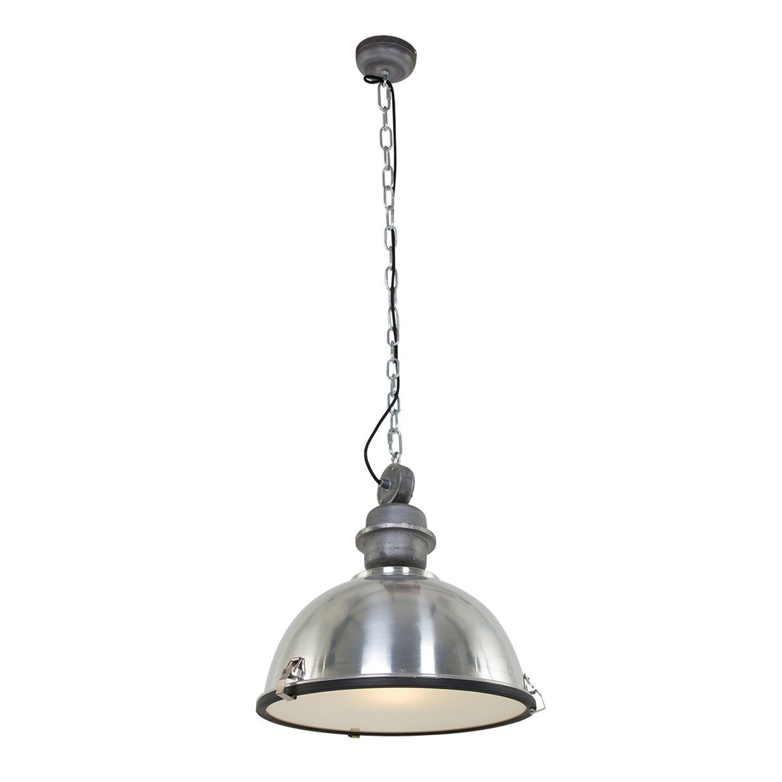 Suspension luminaire Bikkel argenté