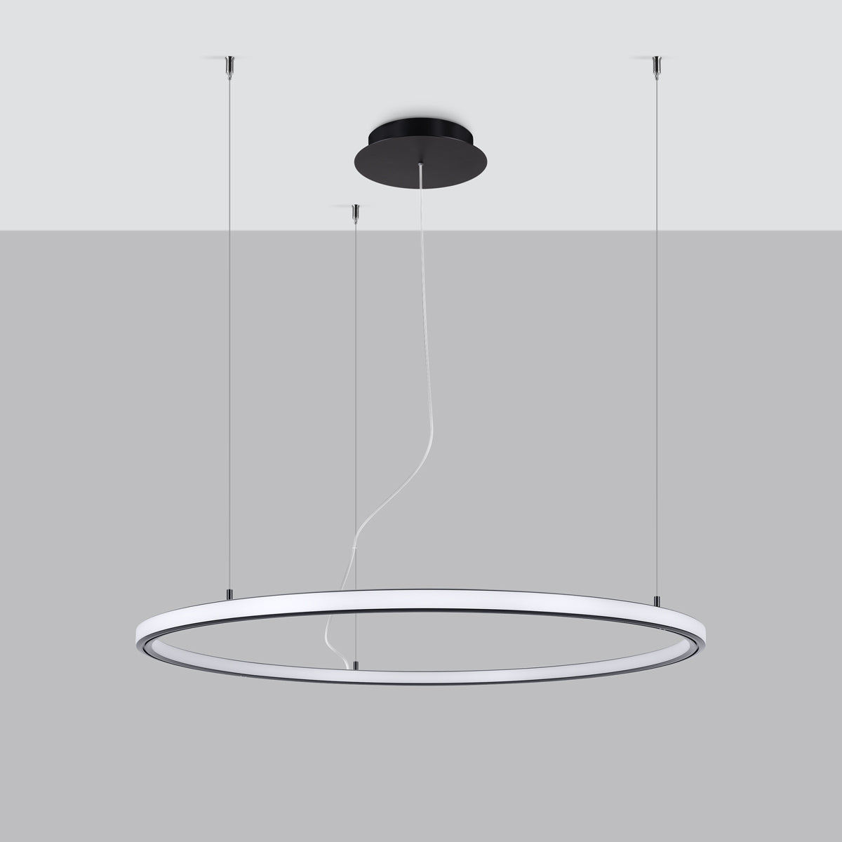 Lustre RISA 80 noir LED 3000K