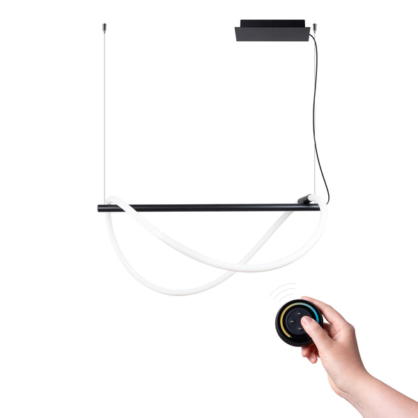 Lampe suspendue GALAKSE 84 noir LED 2700-6500K