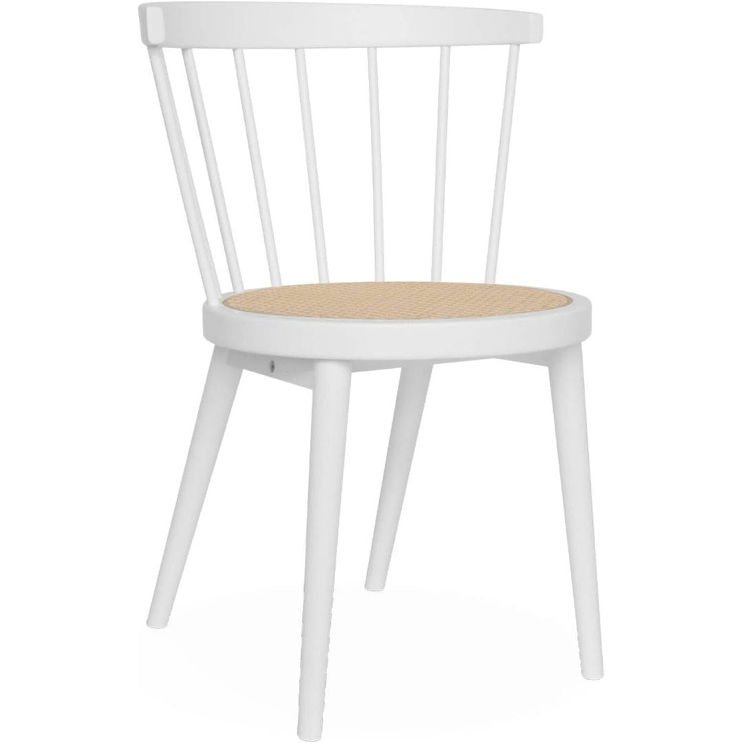 Chaises Blanches Bois Cannage | Designix - 3333    - https://designix.fr/