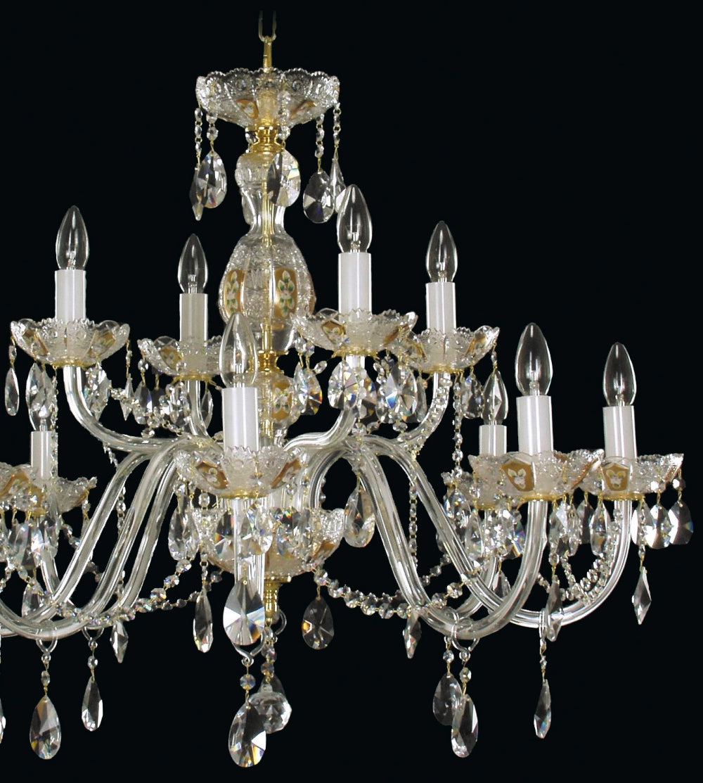 Lustre en cristal taille