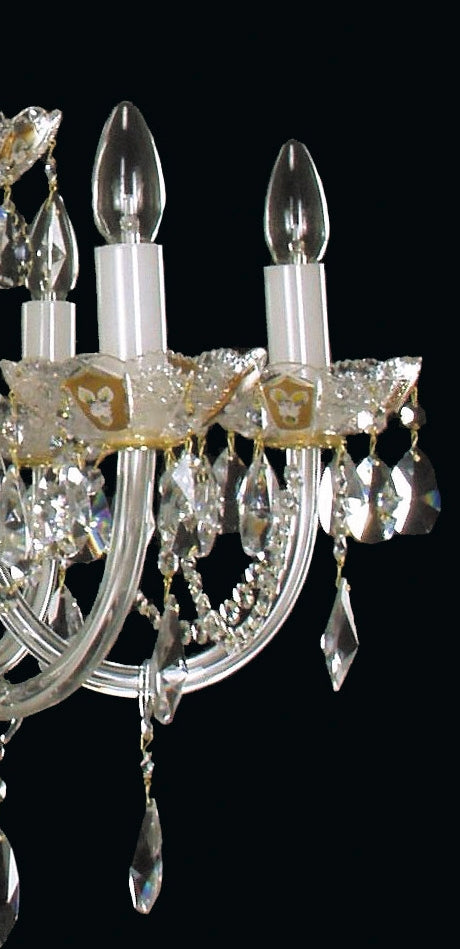 Lustre en cristal taille