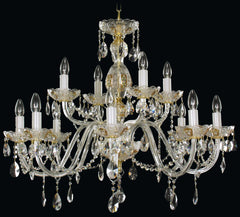 Lustre en cristal taille