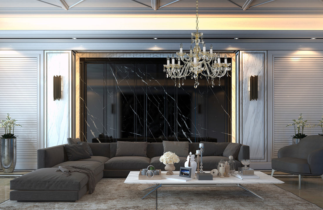 Lustre en cristal taille