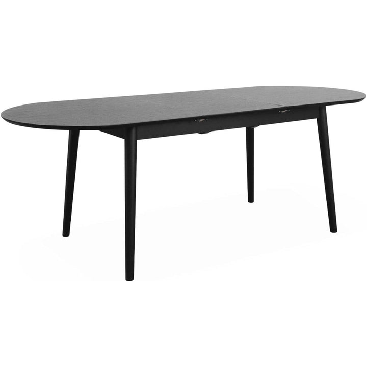 Alice'S Home - Table À Manger Extensible Noire Ovale Lina 6 À 8 Places. 160 À 210Cm | Designix - Amazon    - https://designix.fr/