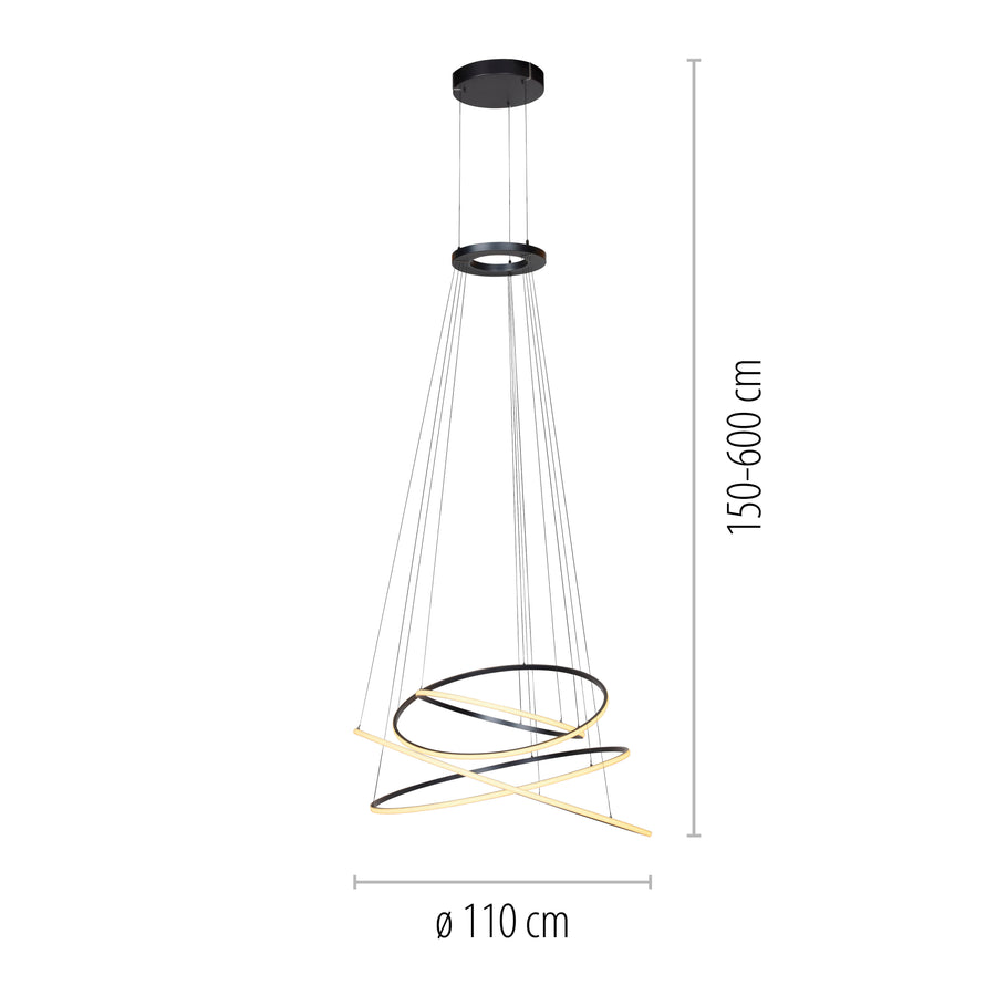 Suspension Pure E-Flying Rings grise