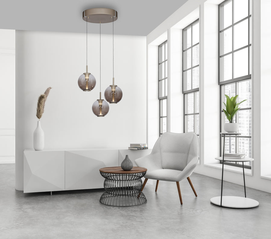 Suspension Pure E-Infinity marron, H 240 cm