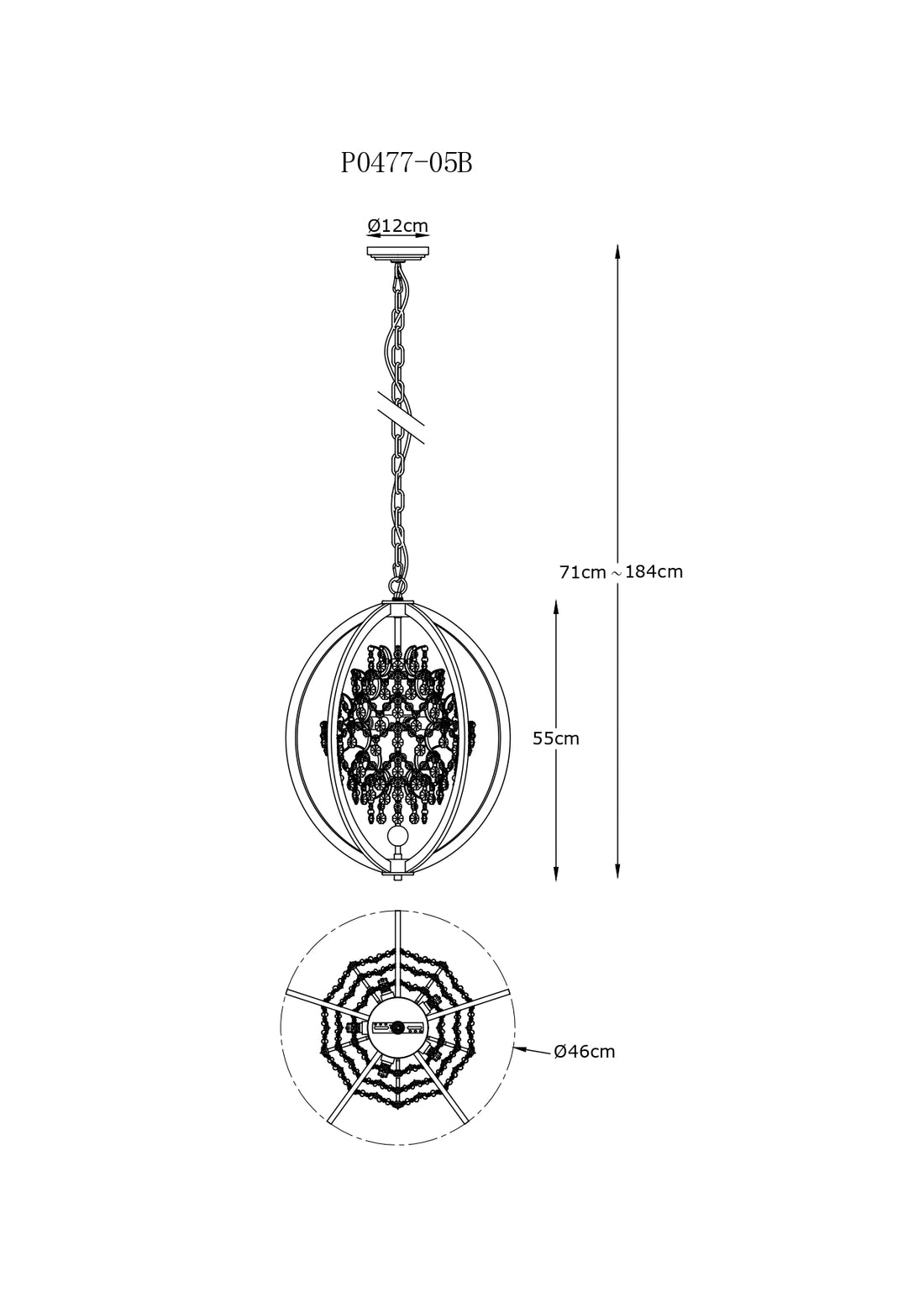 Suspension luminaire | Pena Dorée