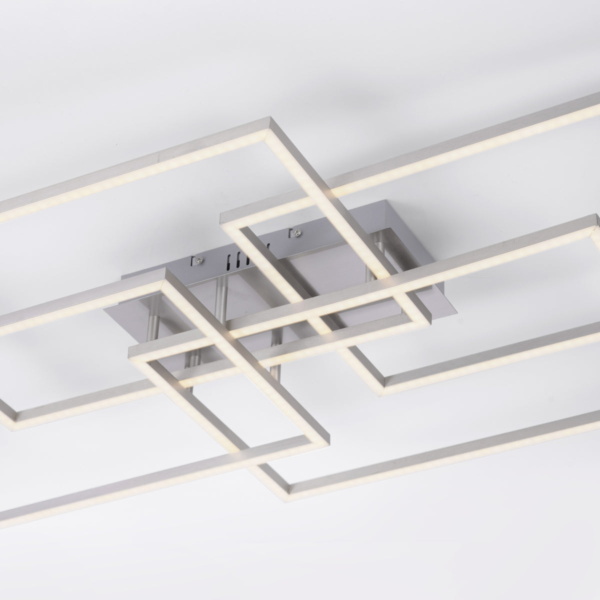 Plafonnier Iven acier, H 95 cm